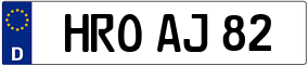 Trailer License Plate
